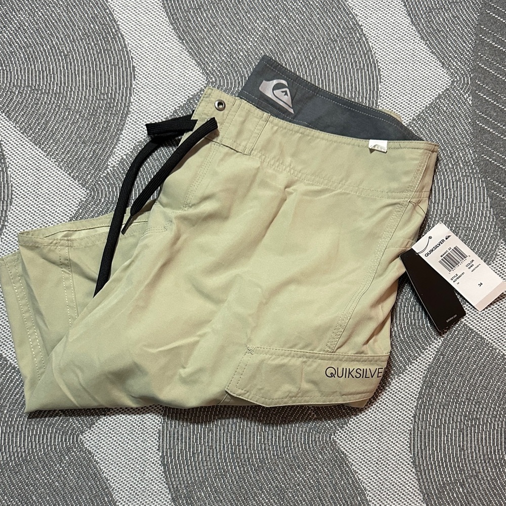 Quiksilver Light Tan Cargo Shorts